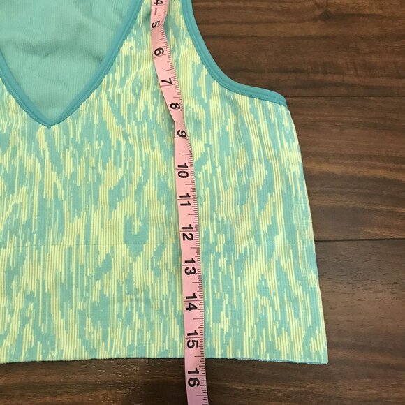 Athleta‎ Women's Aurora Seamless Ribbed Athletic Crop Top Sports Bra Size XL - Picture 5 of 5